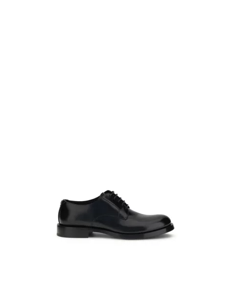 Oksfordy Dolce And Gabbana skórzany czarny