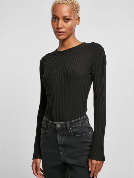 Majica Urban Classics z dolgimi rokavi črna