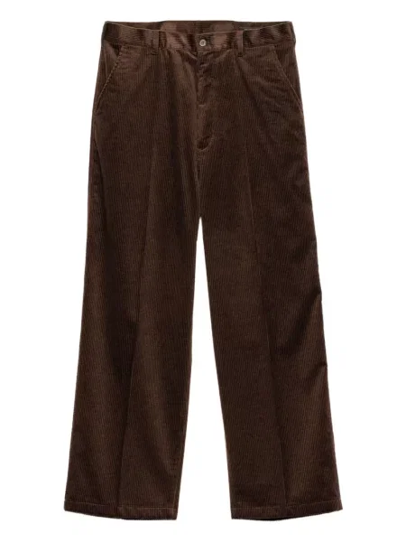 Pantaloni Prada de catifea cord maro