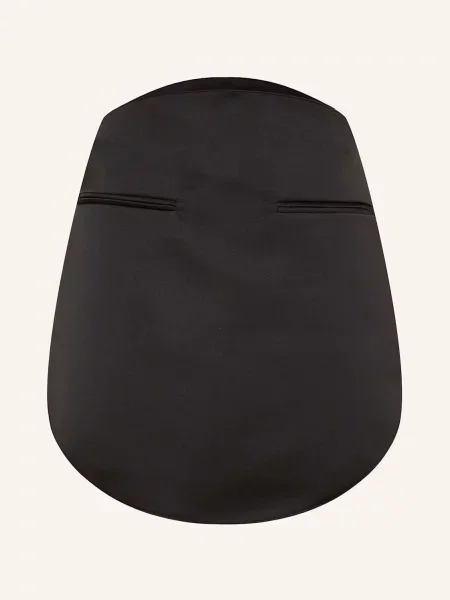 Courrèges Spódnica Satynowa schwarz czarna