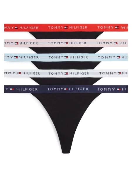Chiloți tanga Tommy Hilfiger roz