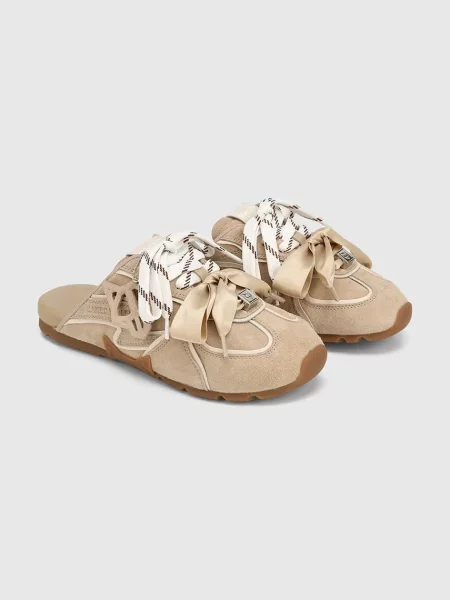 Naked Wolfe шльопанці замшеві Admire Off White Suede білі