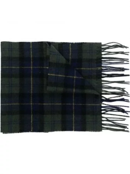 Fular Barbour în carouri verde