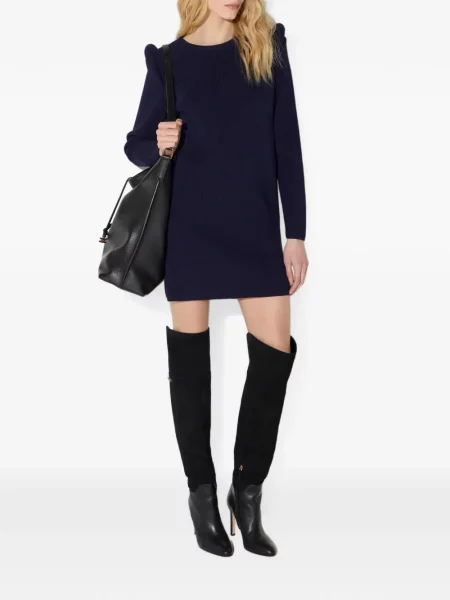 Rochie mini Elisabetta Franchi tricotate albastru