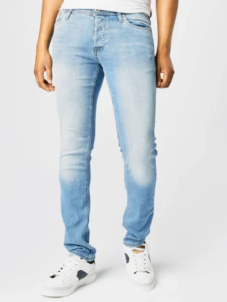 JACK & JONES Džínsy JJIGlenn JJOriginal denim / tmavomodrá modrá
