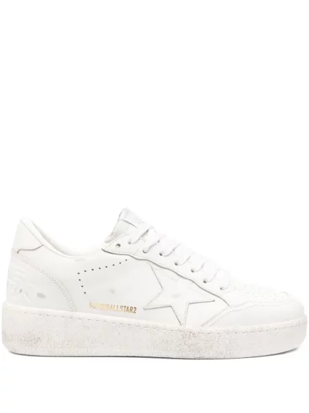 Sneakerși Golden Goose Ball Star din piele alb