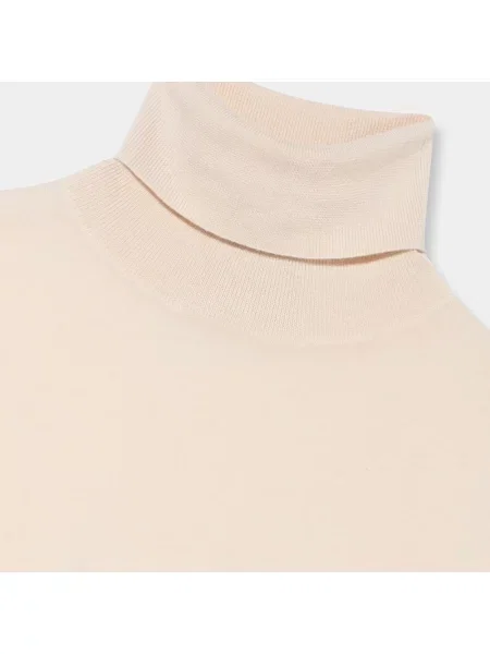 Sweter z golfem Brooks Brothers wełniany beżowy