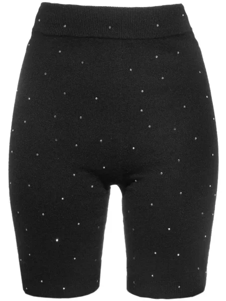 Bajker kratke hlače Cashmere In Love od kašmira crna