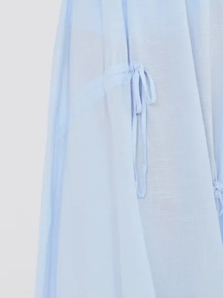 Fustă Italy Moda în linie A albastru