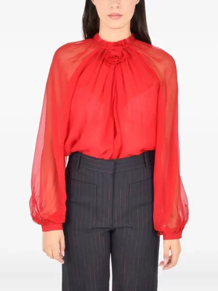 Bluză Alberta Ferretti roșu