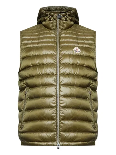 Vestă din puf Moncler verde