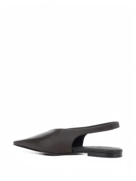 Pantofi cu toc Brunello Cucinelli slingback maro