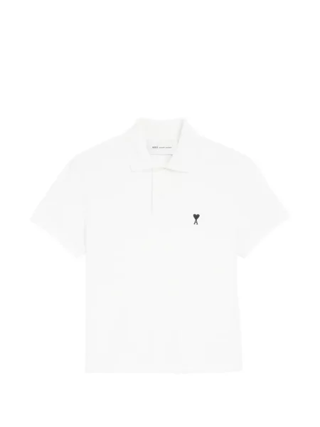 Tricou polo Ami Paris alb