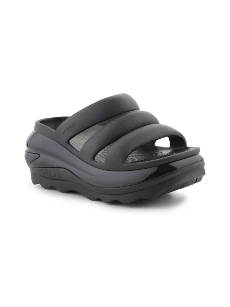 Papuci Crocs cu bretele negru
