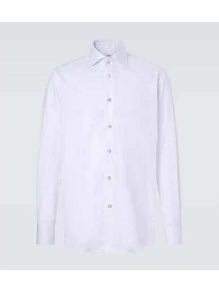 Cămașă Kiton din poplin alb