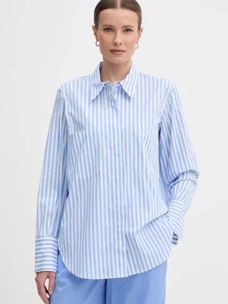 Joop! koszula z bawełny niebieska