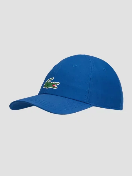 Czapka z daszkiem Lacoste black niebieska