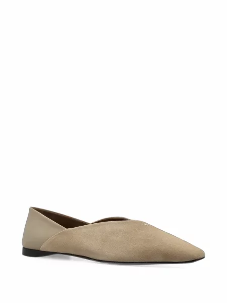 Balerini Max Mara din piele bej