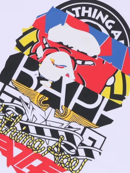 Tricou A Bathing Ape® cu imagine alb