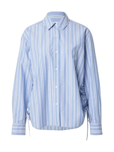 Samsoe Samsoe cămașă SACATAN cu guler clasic relaxed alb