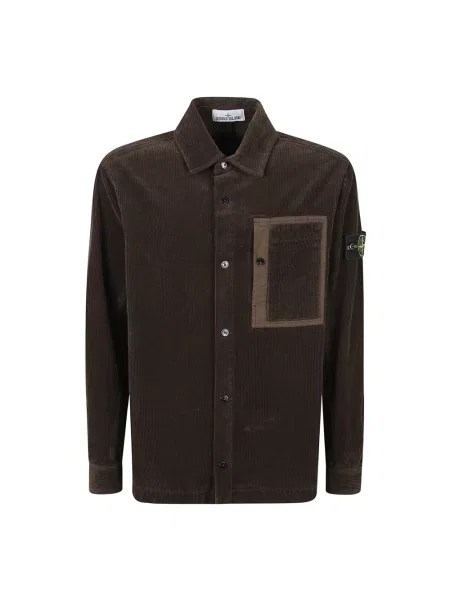 Lekka kurtka Stone Island z kamieniami brązowa
