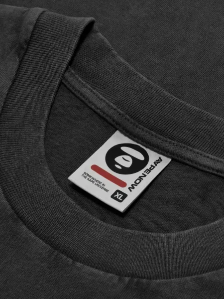 Tričko Aape By *a Bathing Ape® s autogramem šedé