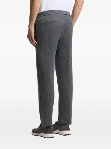 Pantaloni Peserico alergare cu cordon gri