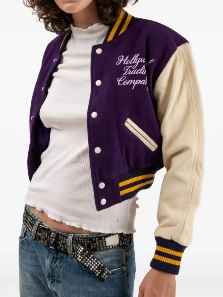 Geacă Htc Los Angeles cu broderie violet