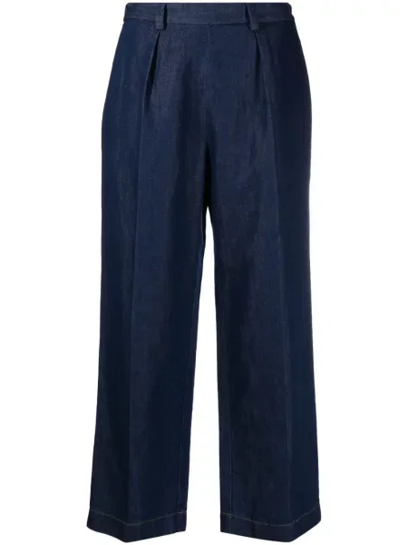 Cropp blugi Forte_forte plisate albastru