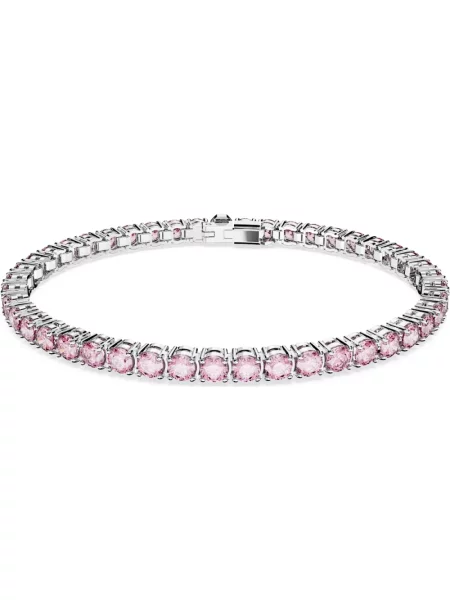 Bransoletka Swarovski różowa
