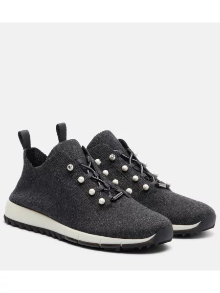 Sneakerși Jimmy Choo gri