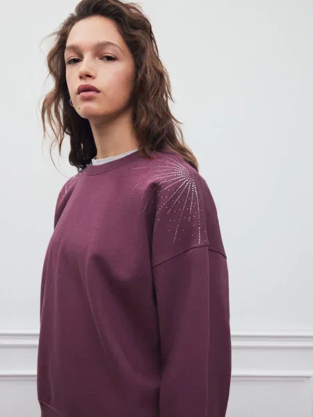 Bluza ze zdobieniami winny Teen L MANGO TEEN