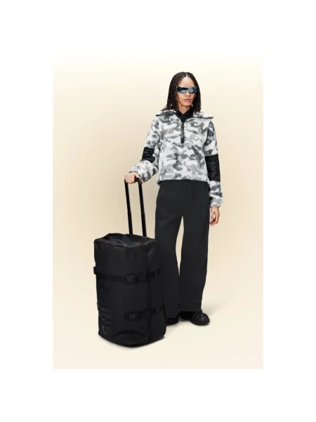 Torba Rains elegancka z nadrukiem czarna