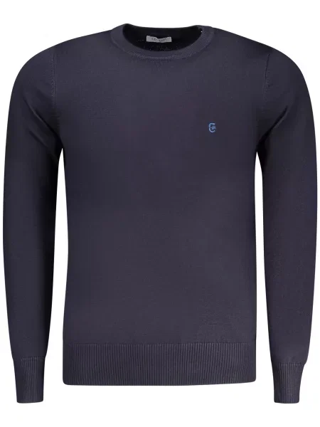 Пуловер Coveri Moving синьо