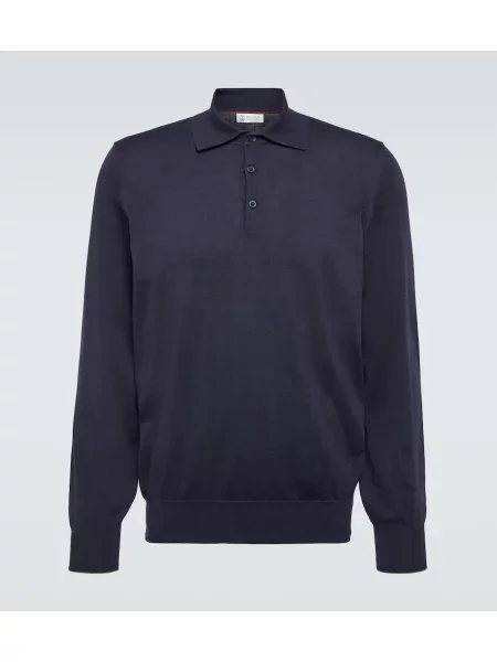 Pulover Brunello Cucinelli albastru
