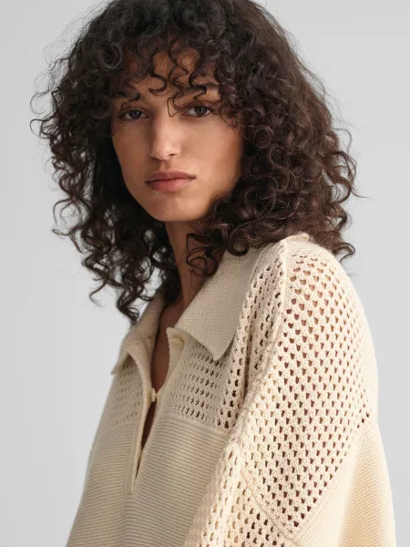 Трикотажна сукня Gant біла