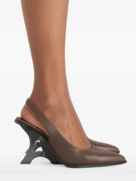 Pantofi cu toc Manière De Voir slingback maro