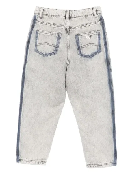 Jeansy dziecięce Emporio Armani szare