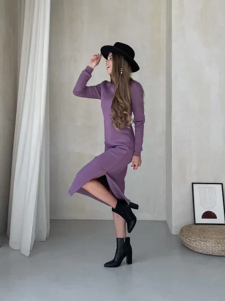 Silvio Merlini Сукня міді фіолетовий