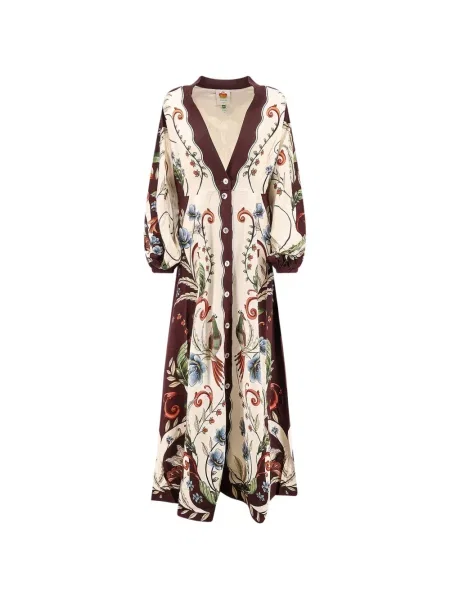 Rochie maxi Farm Rio alb