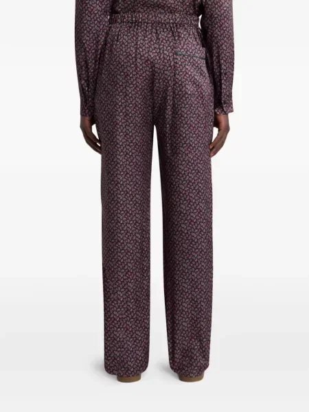 Pantaloni Etro cu model paisley albastru