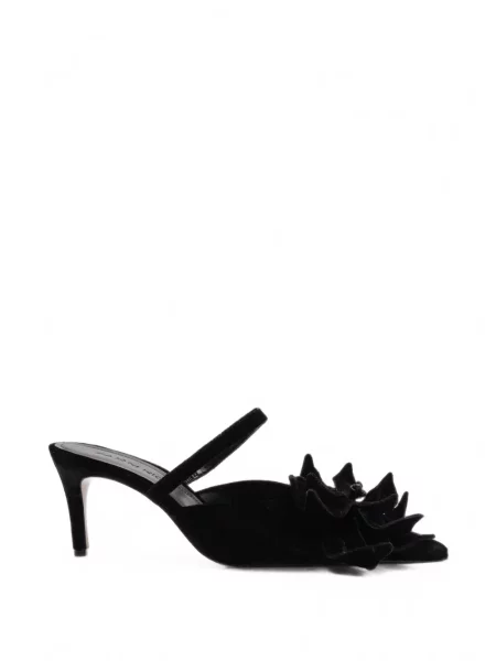 Pantofi cu toc Farm Rio cu model floral cu aplicații negru