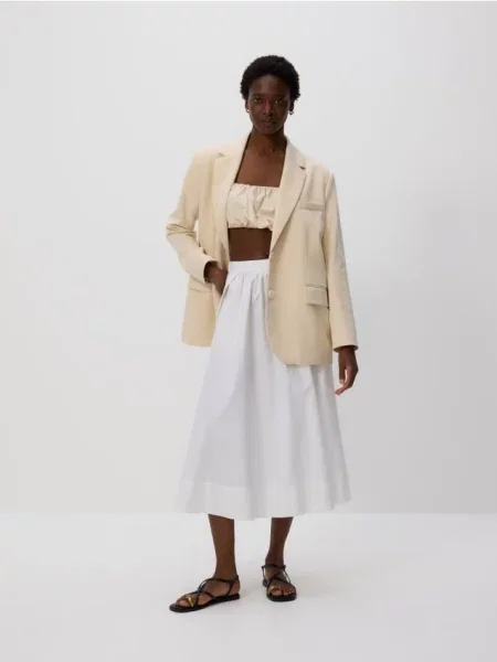 Reserved Спідниця-кльош з білий