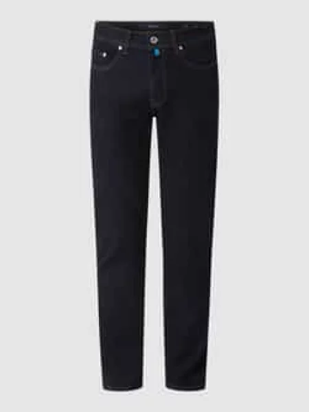 Jeansy o kroju tapered fit z bawełną ekologiczną model ‘Lyon’ Pierre Cardin