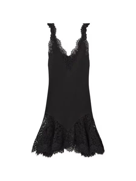 Rochie Stella Mccartney fără mâneci din dantelă negru