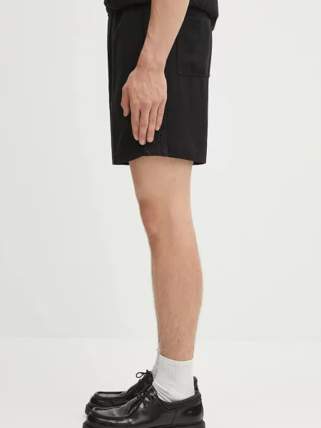 Represent pantaloni scurți Knitted Panel Short negru