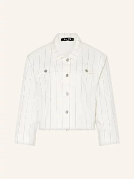 Joseph Ribkoff Kurtka Jeansowa Z Ozdobnymi Kamykami weiss