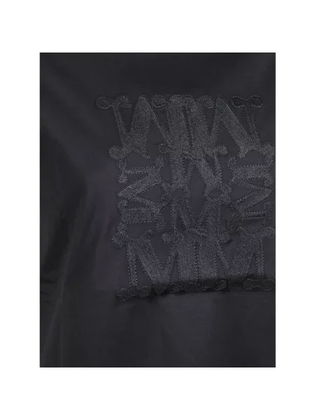Koszulka Max Mara z logo czarna