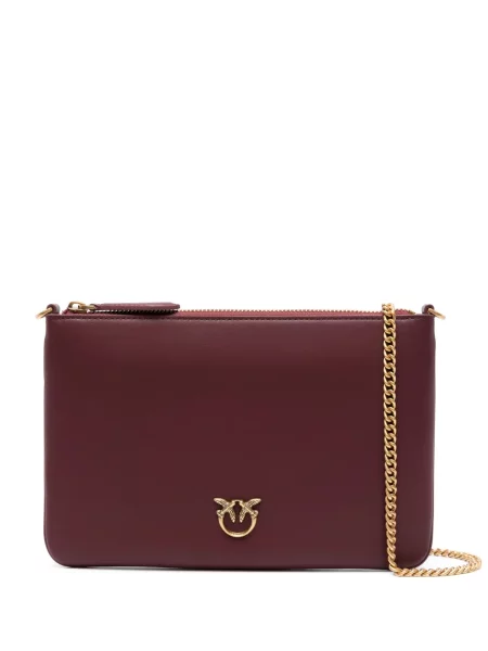 Geanta crossbody Pinko din piele fără toc roșu