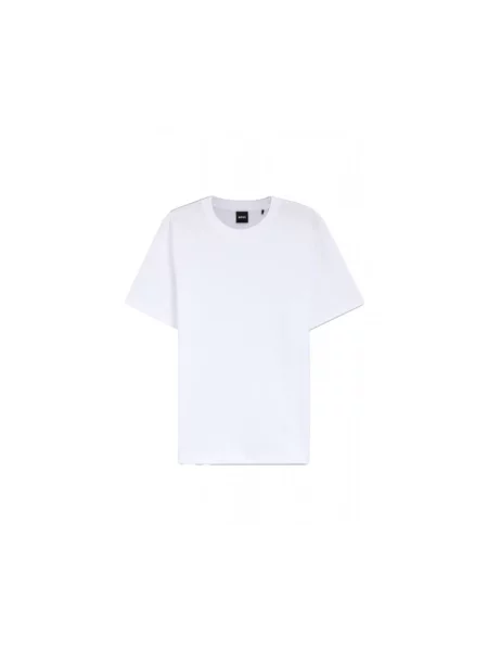 BOSS t-shirt gładki biały